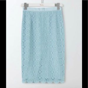 Boden NWT Alexa Lace Pencil Skirt size 10